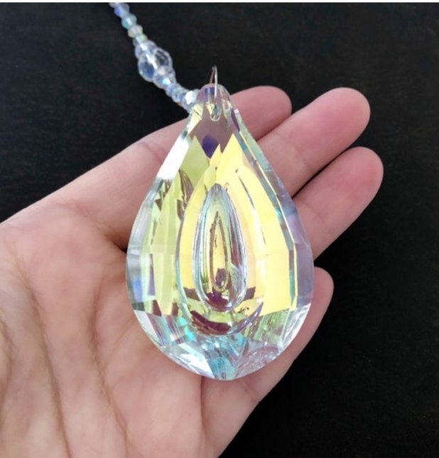 Crystal Sun Catcher, Crystal Prism, Home Decor, Handmade Gift