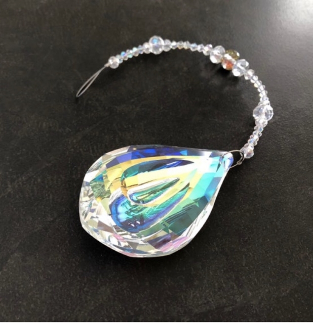 Colourful Sun Catcher, Aurora Borealis Crystal, Window Decor