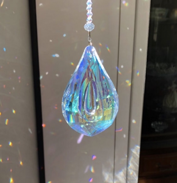 Crystal Sun Catcher, Prism Sun Catcher, Hanging Ornament