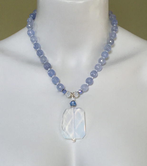 Opalite and Jade Necklace