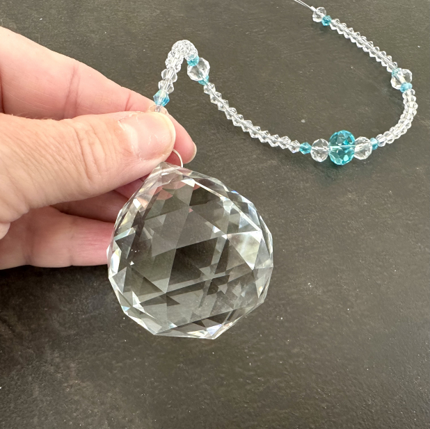 Crystal Prism Suncatcher, Hanging Crystal Ornament, Gift Under 75